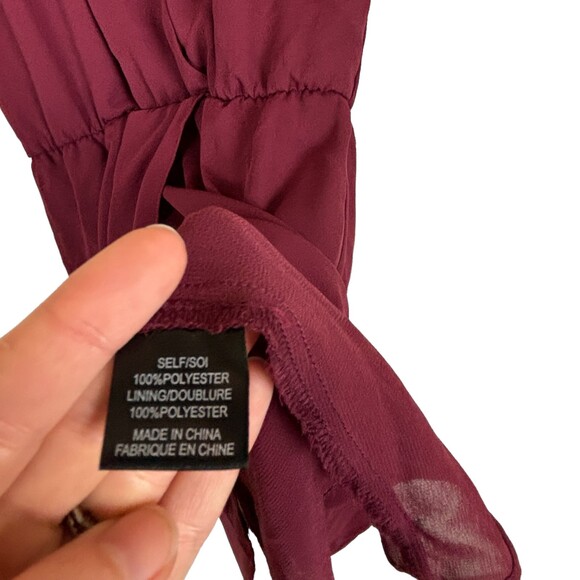 Wayf Sutherland Dolman Wrap Red Dress Berry Women’s XS Revolve - Picture 6 of 10